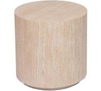 Bout de canapé Travertin - Amadeus - Marron - Bois Marron G