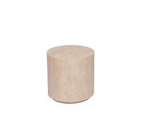 Bout de canapé Travertin - Amadeus - Marron - Bois Marron G