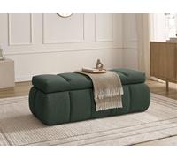 Bout de lit DENALI tissu lisse vert BOBOCHIC Vert