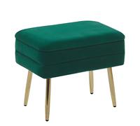 Bout De Lit En Velours Vert Foncé Avec Rangement Odessa Vert