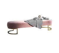 Bout de lit Magasin de Chaussures Magasin de vêtements Banc de Montage de Chaussures décoratif Long canapé Tabouret Maison Chambre Chevet Tabouret Meubles décoratifs Banc Banquette(Pink,80cm)