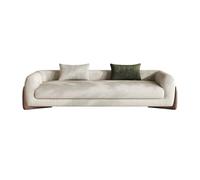 Bout de lit Tabouret de Chevet Design for Chambre à Coucher, Moderne, Simple, Appartement, séjour chez l'habitant, rangée Droite, Petit canapé Banc Banquette(Off-White,Petit)