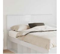 Bout de lit Vidaxl Tête de lit Blanc Brillant 140 cm Bois d'ingénierie
