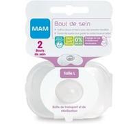 Bout de sein Taille L - Silicone - Bte stérilisation X2 G