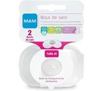 Bout de sein Taille M - Silicone - Bte stérilisation X2 Transparent G