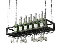 Bouteau Racks à vin à vin Plafond de Vide Suspendu Porte-Bouteille de Bouteille de Bouteille à la Maison Gobblet Champagne Pristwared Mur Malled Metal Wine Verre Breads Bern Floating Organizer