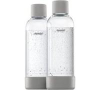 Bouteille (2) 1l pet Mysoda et biocomposite gris eu-2pb10-mg