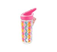 Bouteille 620ml en Tritan Motif Minnie avec Paille Rabattable Minnie Mouse Rose
