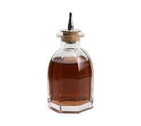 Bouteille à absinthe en verre de qualité supérieure 90 ml avec motif à rayures et dessus doré, idéale pour les amateurs de cocktails, accessoire de maison ou de club artistique