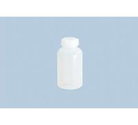 Bouteille à col large hünersdorff à remplir avec bouchon à vis en LD-PE (incassable et adapté au contact alimentaire), 200 ml, transparent