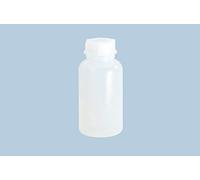 Bouteille à col large hünersdorff à remplir avec bouchon à vis en LD-PE (incassable et adapté au contact alimentaire), 1000 ml, transparent