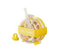 Bouteille à glaçons 2 en 1 avec paille et bouton poussoir de déverrouillage, bouteille d'eau portable réutilisable et bac à glaçons pour voyage, salle de sport et activités de plein air, vert