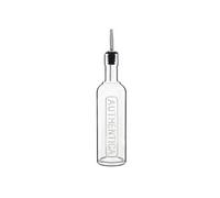 Luigi Bormioli – Bouteille à huile Optima – Bouchon verseur – Verre transparent – 0,5 l