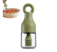 Bouteille À Huile Avec Pinceau | Récipient Pour Huile D'Olive Avec Brosse En Silicone,Distributeur d'Huile Étanche Anti-Goutte pour Cuisson Friture Grillades BBQ Pique-Nique Camping
