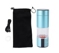 Bouteille à hydrogène Torvex, générateur d'eau hydrogénée de 230 ml par électrolyse, charge magnétique 6000 ppb avec éclairage coloré pour la maison (Bleu clair)