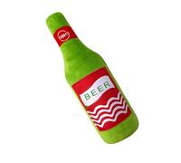 Bouteille à mâcher pour chien - Jouet interactif en peluche - Jouet couineur pour animaux de compagnie - Jouet doux couineur pour chien - Bouteille de vin - Gardien de fromage en peluche - Jouet