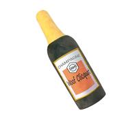 Bouteille à mâcher pour chien - Jouet interactif en peluche - Jouet couineur pour animaux de compagnie - Jouet doux couineur pour chien - Bouteille de vin - Gardien de fromage en peluche - Jouet