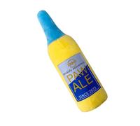 Bouteille à mâcher pour chien - Jouet interactif en peluche - Jouet couineur pour animaux de compagnie - Jouet doux couineur pour chien - Bouteille de vin - Gardien de fromage en peluche - Jouet