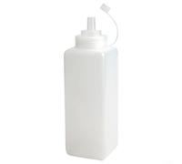 Bouteille à presser pour vinaigrette sauce tomate salade pulpe ketchup moutarde mayonnaise PE 1000 ml 800 ml grand diamètre distributeur de cuisine (1000 ml)