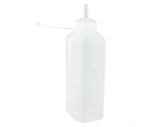 Bouteille à presser pour vinaigrette sauce tomate salade pulpe ketchup moutarde mayonnaise PE 1000 ml 800 ml grand diamètre distributeur de cuisine (800 ml)