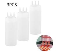 Bouteille à Sauce - Non spécifié - 3 Pièces - Anti-Fuite - 460ml - Design à Trois Trous