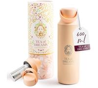 Bouteille à thé avec passoire à emporter - Gourde 600 ml en acier inoxydable - Sans BPA - Bouteille isotherme avec infuseur à thé en acier inoxydable - Avocat