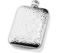 Bouteille à vin portable, flasque à alcool, flacons à liqueur for femmes et hommes avec motif martelé - Ensemble flasque plaquée et tunnel - Flasque vintage - Flasque à liqueur de 6 oz - Flasque perso