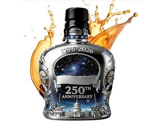 Bouteille à Whisky,350ml Décantier Bourbon 250e Anniversaire des États-Unis - Décantier de Whisky de Collection - pour barmans, collectionneurs, fêtes, bar à domicile, vitrine,