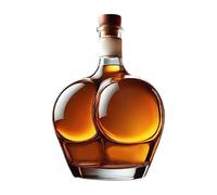 Bouteille à whisky - Bouteille d'alcool de forme réaliste et amusante | Décanteur de vin au design fantaisie | Large application récipient pour saké, thé glacé, tequila, vodka, vin rouge, jus de rhum