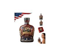 Bouteille à whisky commémorative du 250e anniversaire des États-Unis, 250e anniversaire de mariage, verre à whisky « We The People », fête des pères pour liqueur, scotch, bourbon vin