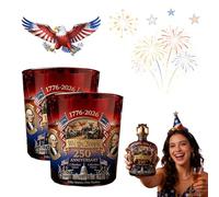 Bouteille à whisky commémorative du 250e anniversaire des États-Unis, verre à whisky « We The People » pour collectionneurs (2 pièces)