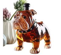 Bouteille à Whisky en Forme de Bouledogue Français | Carafe à Whisky pour Usage Domestique | Carafe à Liqueur de Collection, Bouteille de Stockage d'Alcool pour Décoration dans les Hôtels et