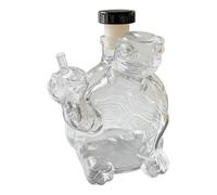 Bouteille à whisky en verre avec thème animal de 350 ml | Décanteur innovant pour bourbon, voodka et tequila | Cadeau unique pour collectionneurs, hommes et papas