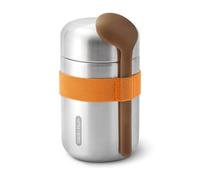 Bouteille alimentaire Black Blum | Flasque isotherme, Inox, Isolation Sous Vide, 6 h Chaud & 8 h Froid, Cuillère Incluse, Sangle, Sans BPA, Bureau & Voyage