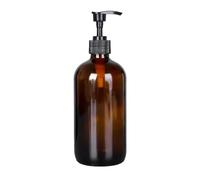 Bouteille Ambre Polyvalente De 15 À 500ml Récipient Cosmétique En Verre Compte-gouttes Pompes Pulvérisation Option Pour Le Stockage Liquides Bouteille Ronde En Verre
