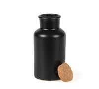 BOUTEILLE APOTHICAIRE NOIRE MAT 500ML 17X8CM- DECORS DE TABLE HALLOWEEN