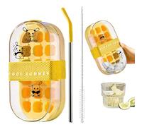 Bouteille avec bac à glaçons - Bouteille 2 en 1 Portable Réutilisable | Bac à glaçons pour congélateur,Cuisine Bureau Voyage Plein Air Camping Randonnée Pique-nique Cocktail Fitness