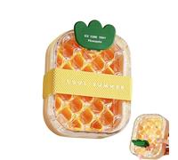 Bouteille avec bac à glaçons | Gadget 2-en-1 ananas portable étanche - Bouteille d'eau à glaçons,pour Jus Boisson Café Camping Plage Voyage