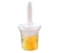 Bouteille avec brosse : design de réservoir en silicone, applicateur de cuisine résistant à la chaleur, aide à pulvériser compact, chambre d'assaisonnement intégrée | Pour griller tâches C