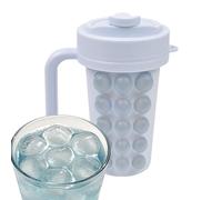 Bouteille avec moule à glaçons : machine à glaçons à bulles avec paille, plateau en silicone avec doublure en acier inoxydable, carafe à eau pour cocktails à whisky, pique-nique en plein air