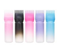 Bouteille avec peigne à racines | Flacon de shampooing applicateur réutilisable pour huile de 6 oz Ròot Còmb ApplicatorèBotle Pinceau pour applicateur de teinture pour cheveux, Peigne pour bouchon en