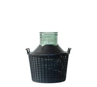 Bouteille ballon de 10 l à large col, en verre, ouverture : couvercle à emboîtement