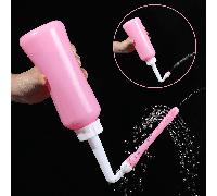 Bouteille bidet personnelle portative, bouteille pour soins post-partum doux et nettoyage, nettoyage féminin du périnée, bidet portable de voyage de 500 ml, résistant à 100 °C, modes de rinçage double