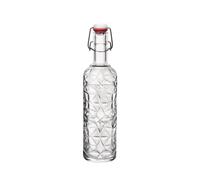 Bouteille Bormioli rocco Modèle Orient Verre Transparent avec Bouchon Blanc 1