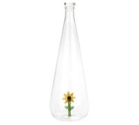 Balvi Bouteille Botanical Sunflower Couleur Jaune Fabriquée à la Main en Borosilicate Verre 1 L