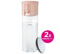 BRITA Bouteille filtrante Vital – 2 filtres MicroDisc – Abricot – 600 ml