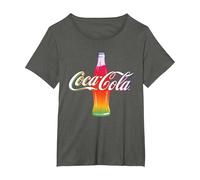 Bouteille Coca Cola Multicolore T-Shirt, Femme Grandes Tailles, Asphalte, 6X