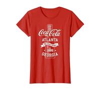 Bouteille Coca Cola The Real Thing T-Shirt, Femme, Rouge, XS