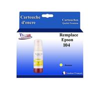 - Bouteille compatible avec Epson 104 EcoTank ET-2710, ET-2720, ET-2750 - Jaune