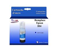 - Bouteille compatible avec Epson EcoTank ET-1810, ET-2710, ET-2711, ET-2712, ET-2713 - Cyan